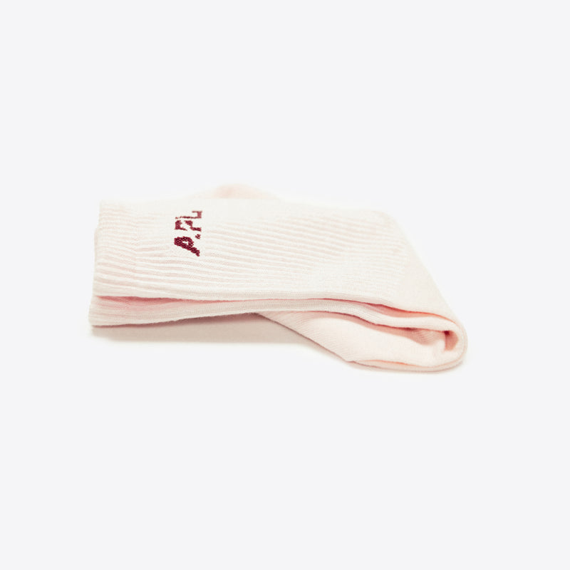 APL Lux Logo Socks Bleached Pink / Burgundy view 2