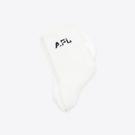 APL Lux Logo Socks White / Navy