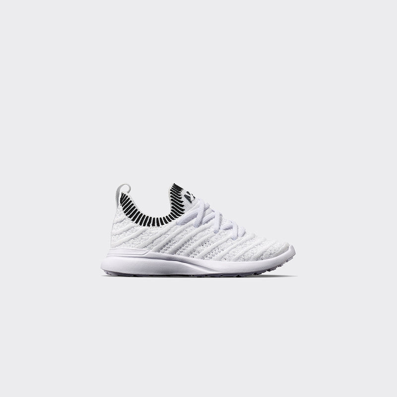 Kid's TechLoom Wave White /Black / Ribbed view 1