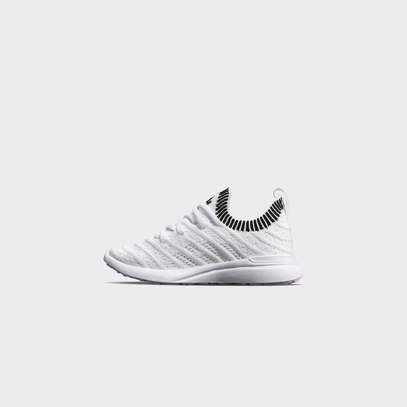 Kid's TechLoom Wave White /Black / Ribbed view 2