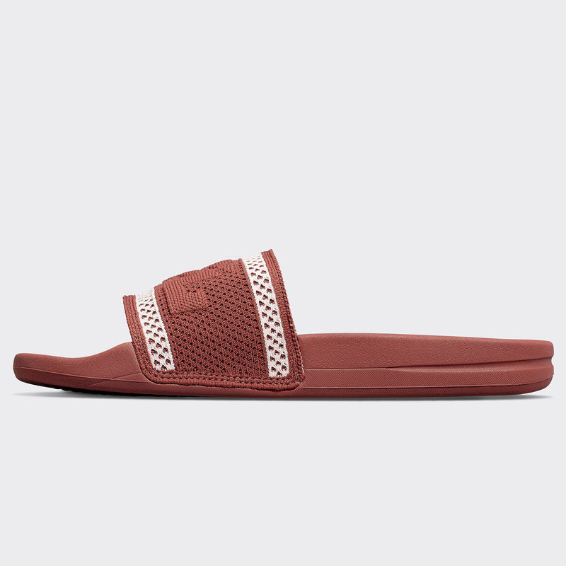 Women's Big Logo TechLoom Slide Bordeaux / Chalk view 3