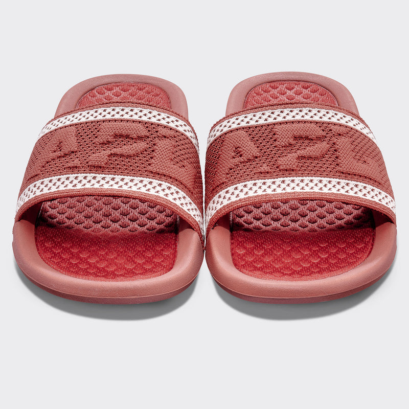 Women's Big Logo TechLoom Slide Bordeaux / Chalk view 5