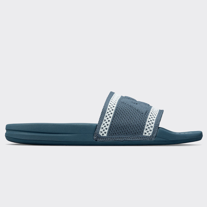 Men's Big Logo TechLoom Slide Deep Petrol / Aqua Mist view 2