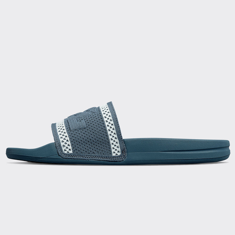 Women's Big Logo TechLoom Slide Deep Petrol / Aqua Mist view 3