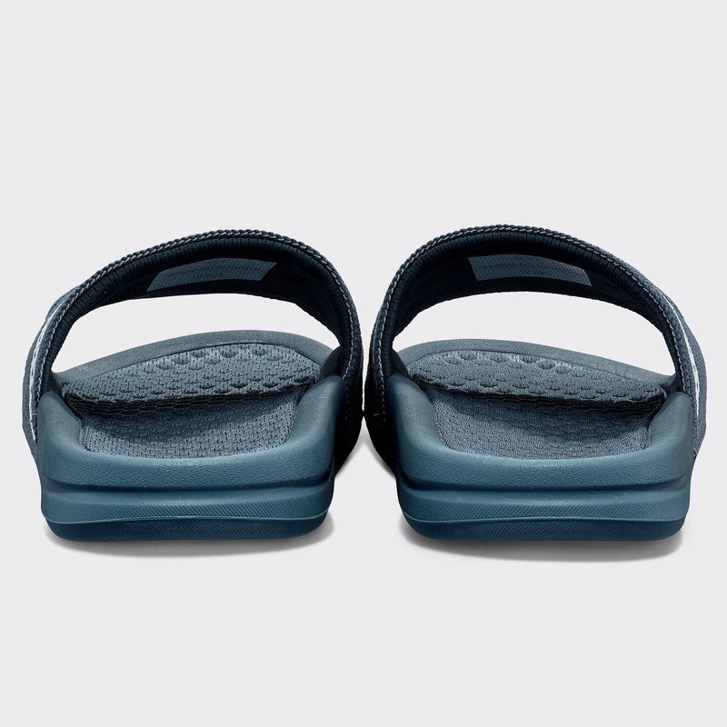 Women's Big Logo TechLoom Slide Deep Petrol / Aqua Mist view 4