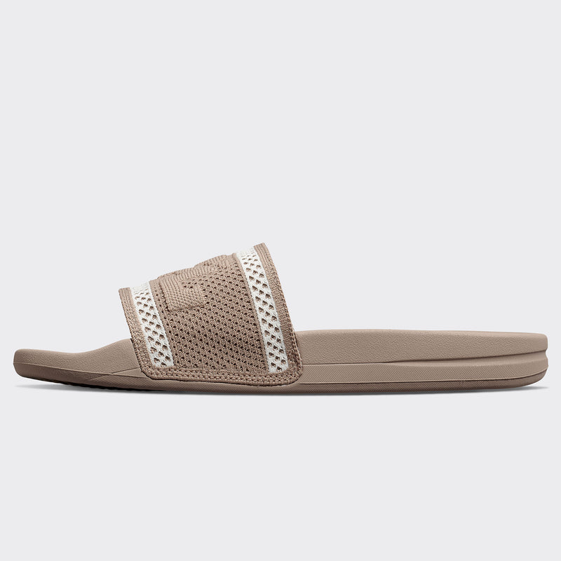 Women's Big Logo TechLoom Slide Sandstone / Ivory view 3