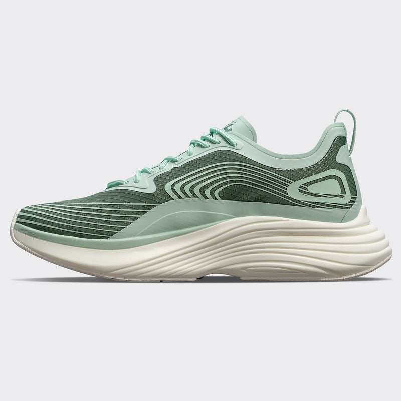 Men's Streamline Matcha / Deep Jade / Ivory view 2