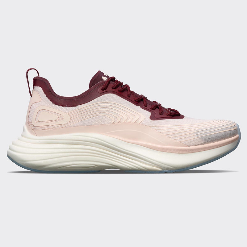 Men's Streamline Creme / Burgundy / White view 1