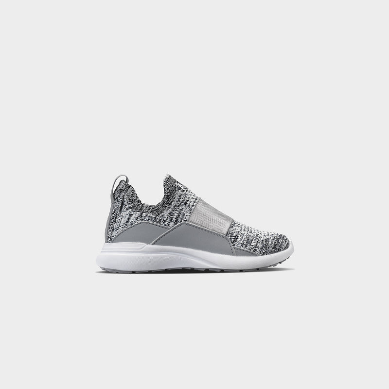 Kid's TechLoom Bliss Heather Grey / White view 1