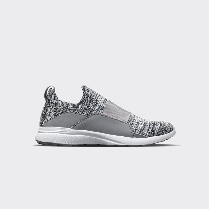 Youth's TechLoom Bliss Heather Grey / White view 1