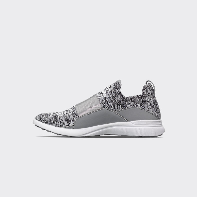 Youth's TechLoom Bliss Heather Grey / White view 3