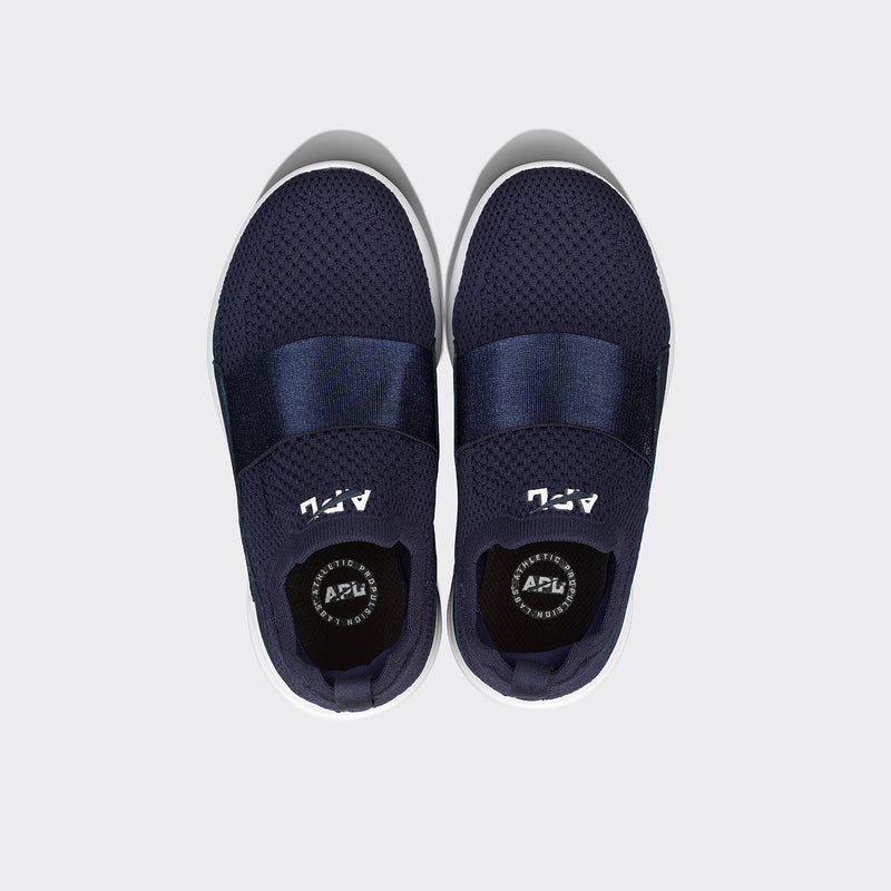 Youth's TechLoom Bliss Navy / White view 2