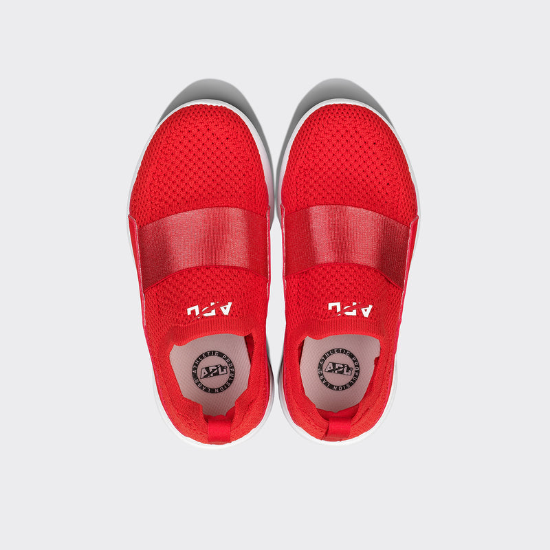 Youth's TechLoom Bliss Red / White view 2