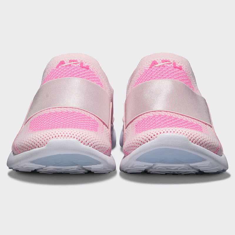 Women's TechLoom Bliss Bleached Pink / Fusion Pink / White view 4