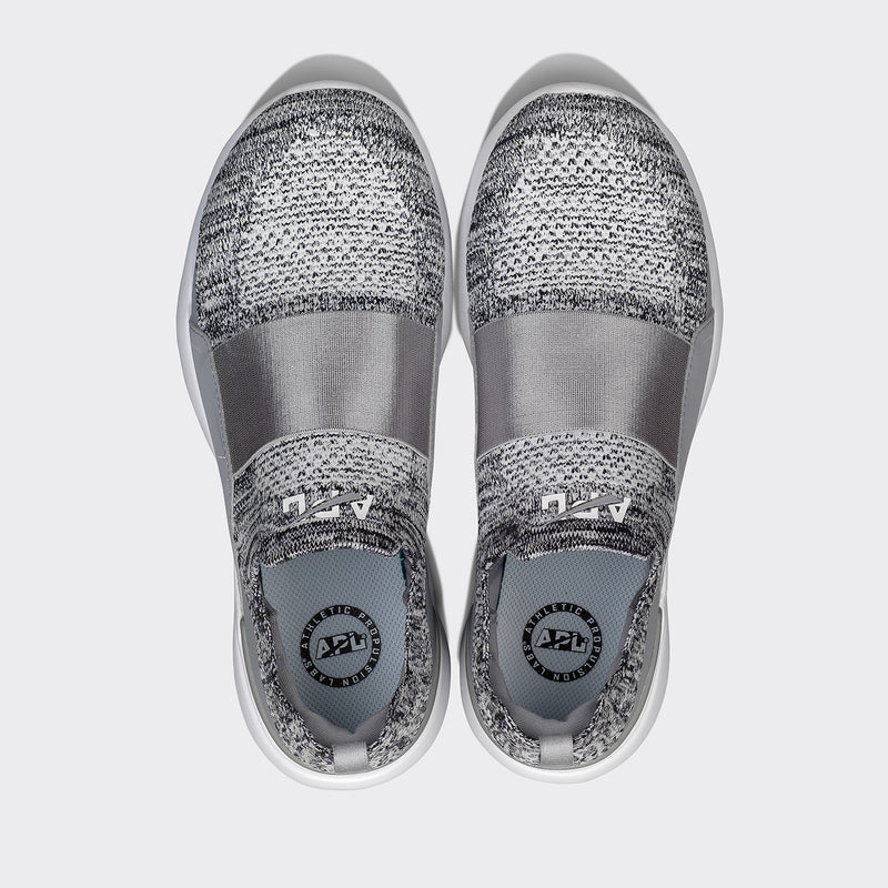 Men's TechLoom Bliss Heather Grey / White / White view 5