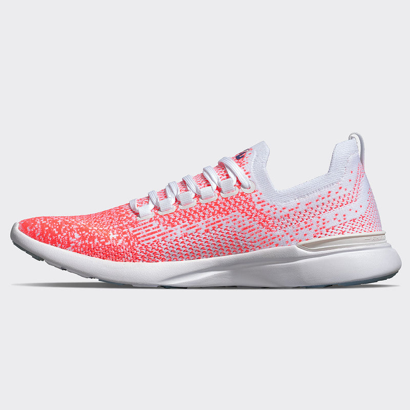 Men's TechLoom Breeze White / Impulse Red / Ombre view 2