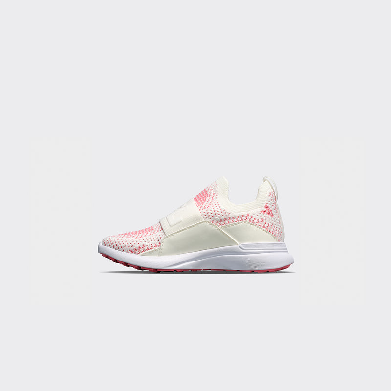 Kid's TechLoom Bliss Ivory / Fire Coral / White view 2