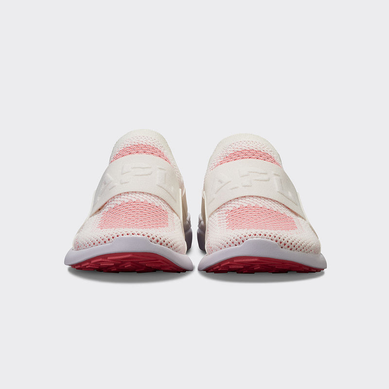Youth's TechLoom Bliss Ivory / Fire Coral / White