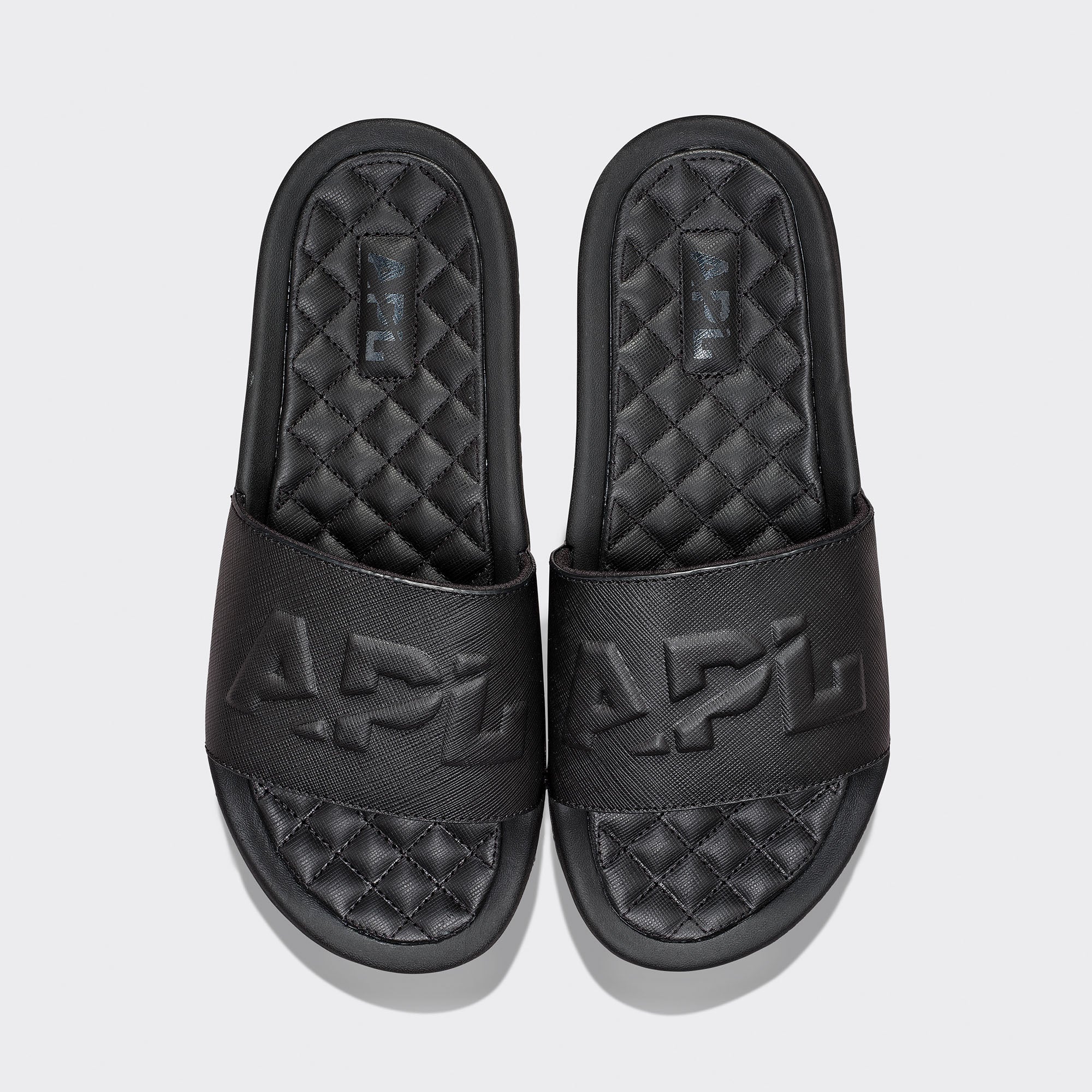 Women&#39;s Lusso Logo Slide Black view 1