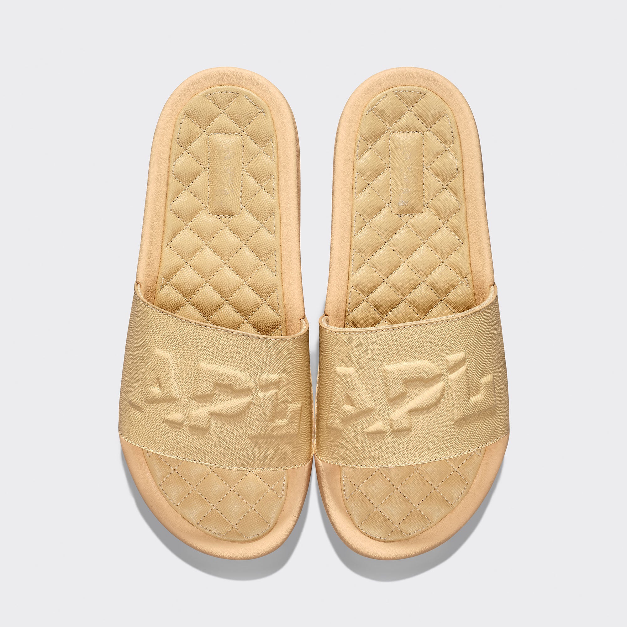 Men&#39;s Lusso Logo Slide Camel view 1