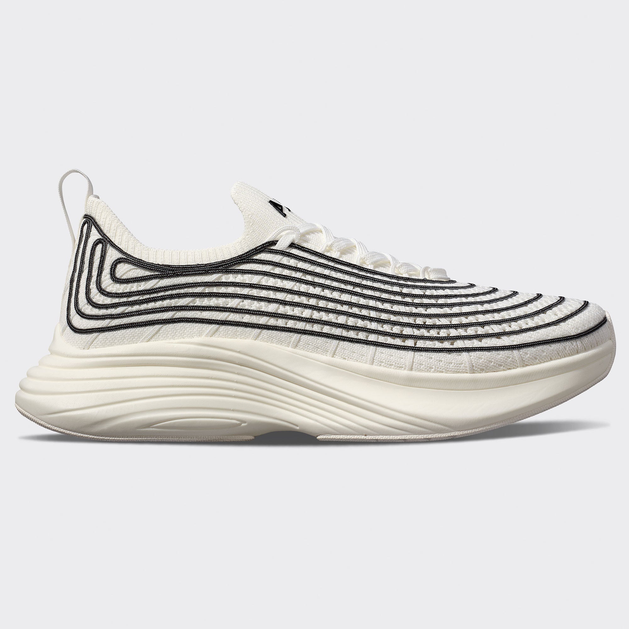 Women's TechLoom Zipline Ivory / Black / Reflective Silver | APL Shoes