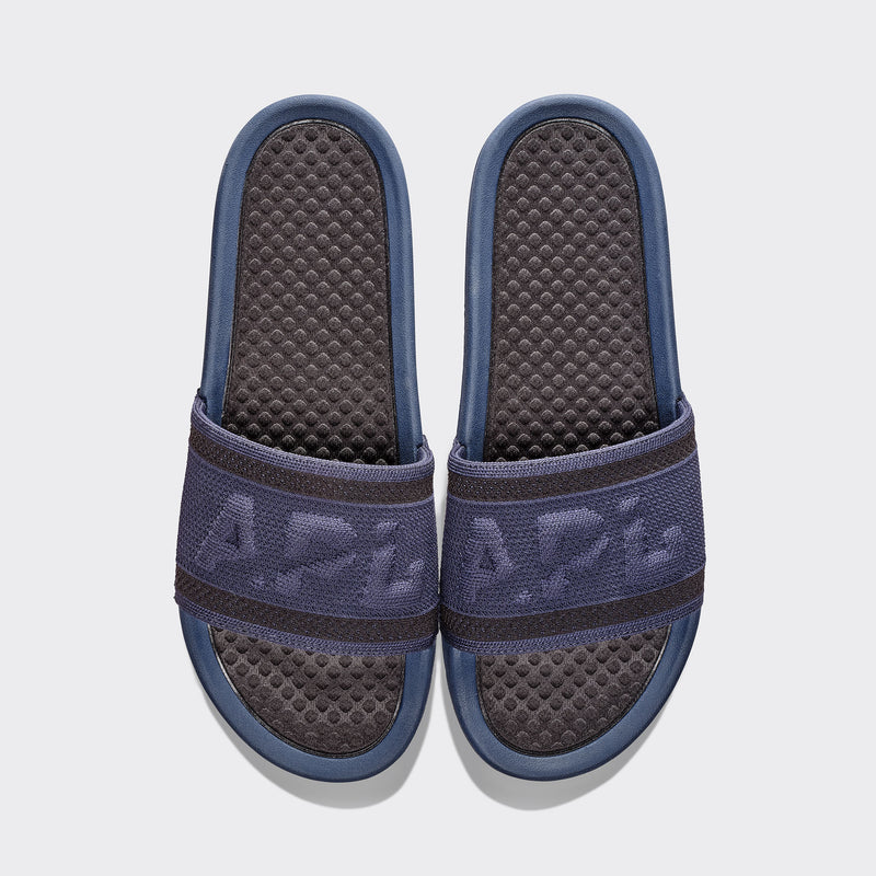 Women's Big Logo TechLoom Slide Navy / Black view 1