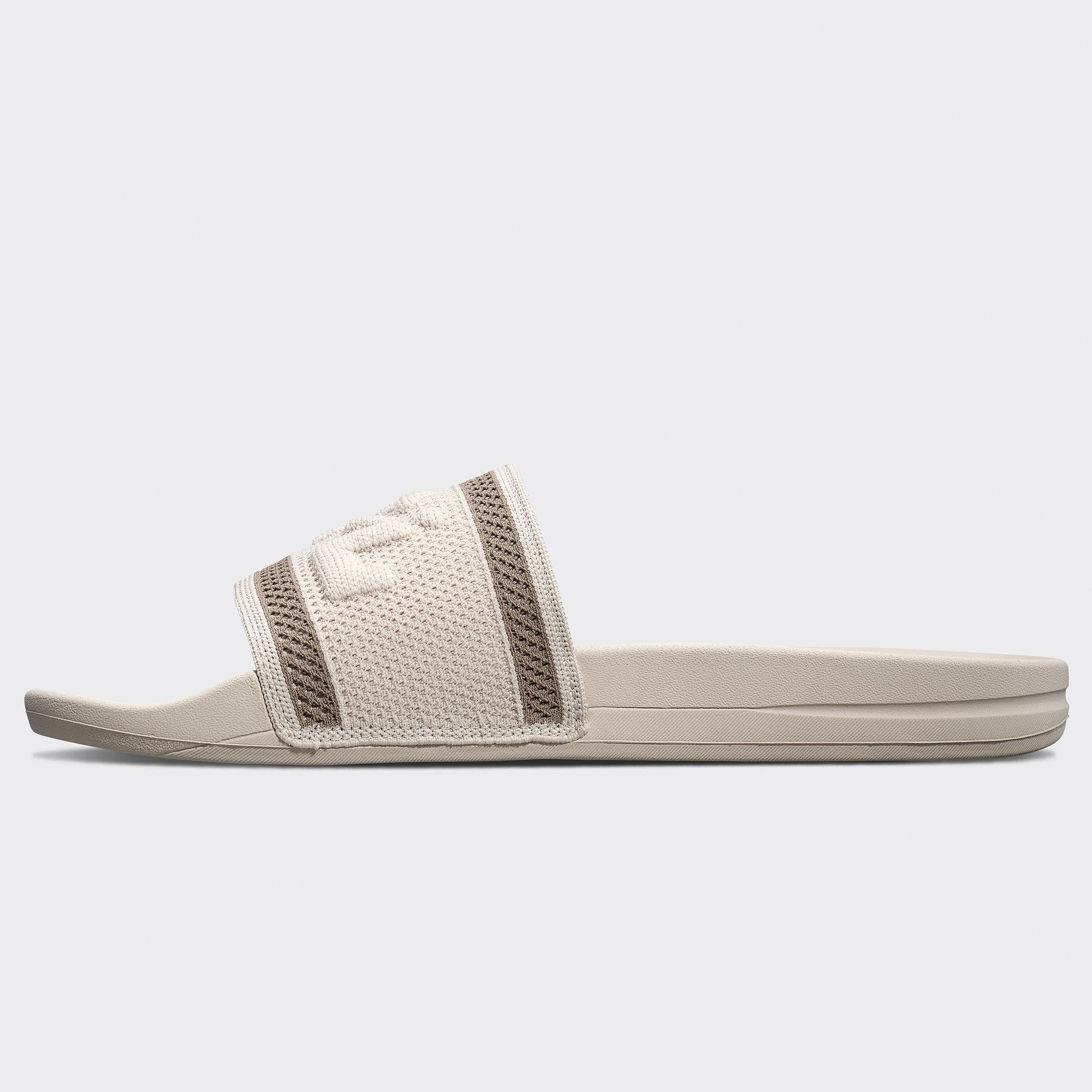 Men's Big Logo TechLoom Slide Pearl / Cobblestone view 3
