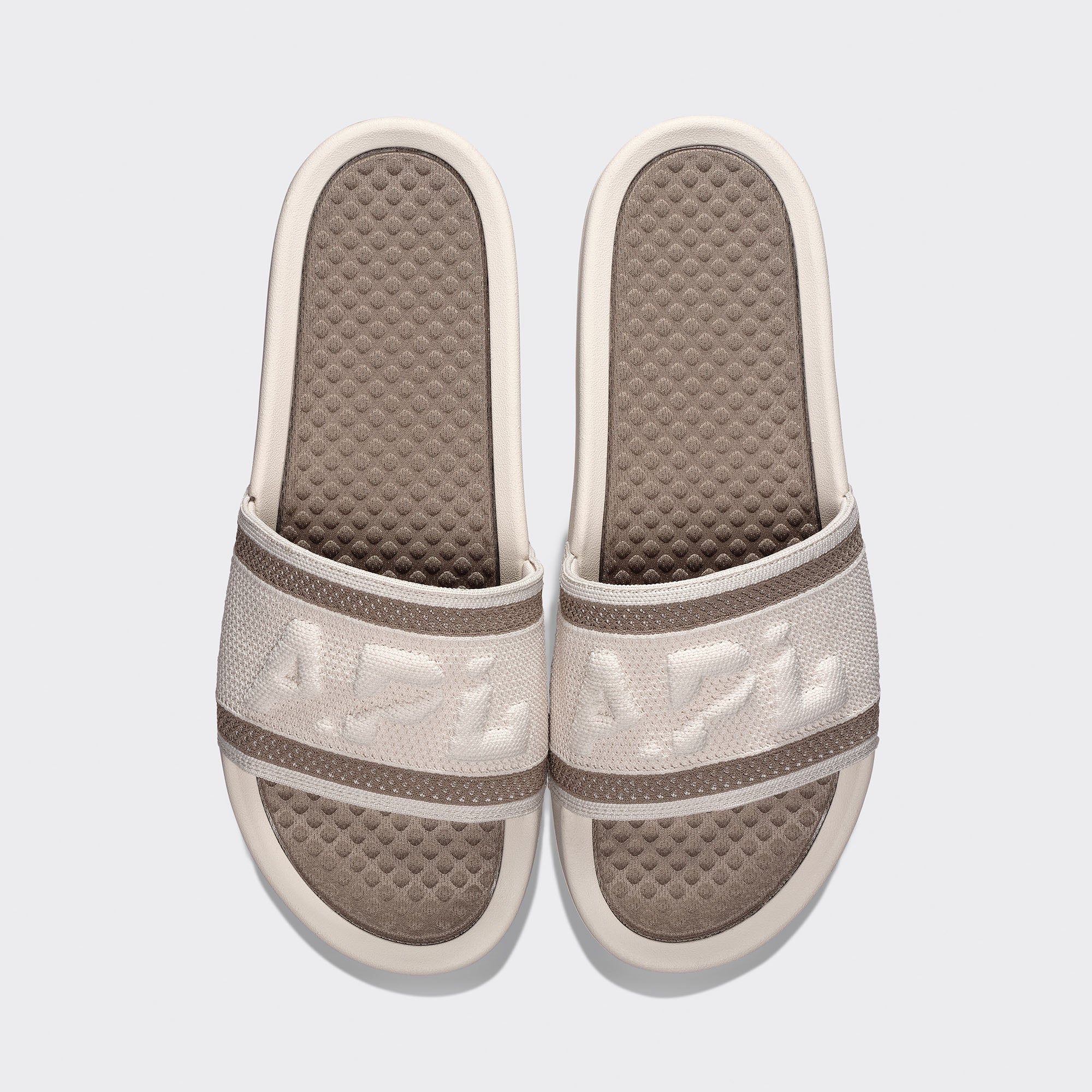 Men's Big Logo TechLoom Slide Pearl / Cobblestone view 1