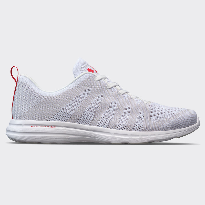 Women's TechLoom Pro White / Harbor Grey / Red view 1