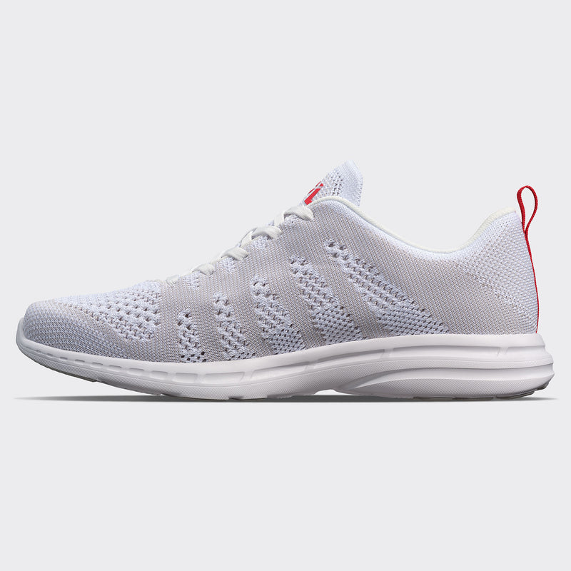 Men's TechLoom Pro White / Harbor Grey / Red view 2