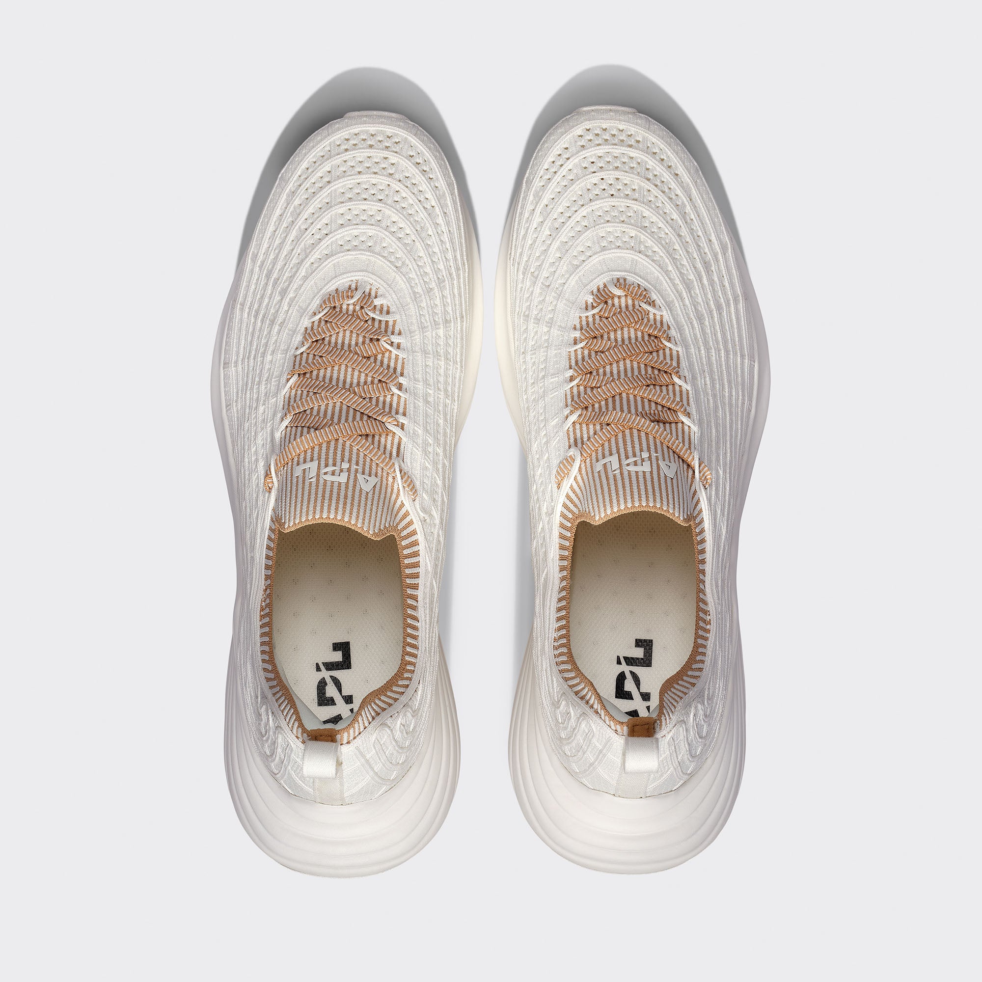 Men's TechLoom Zipline Ivory / Tan / Ribbed view 5