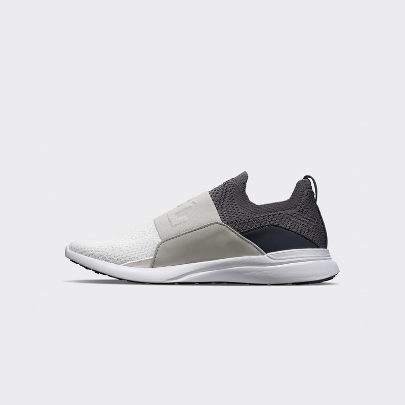 Youth's TechLoom Bliss Iron / Harbor Grey / White view 2