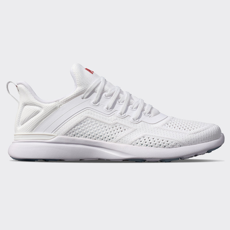 Men's TechLoom Tracer White / Bordeaux view 1