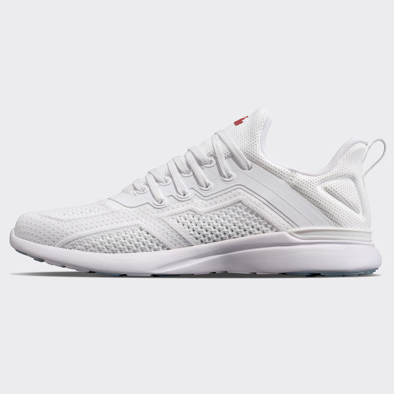 Men's TechLoom Tracer White / Bordeaux view 2