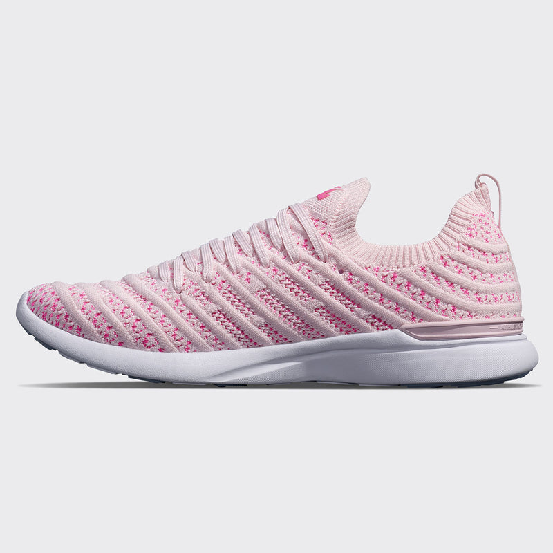 Women's TechLoom Wave Bleached Pink / Fusion Pink / White view 2