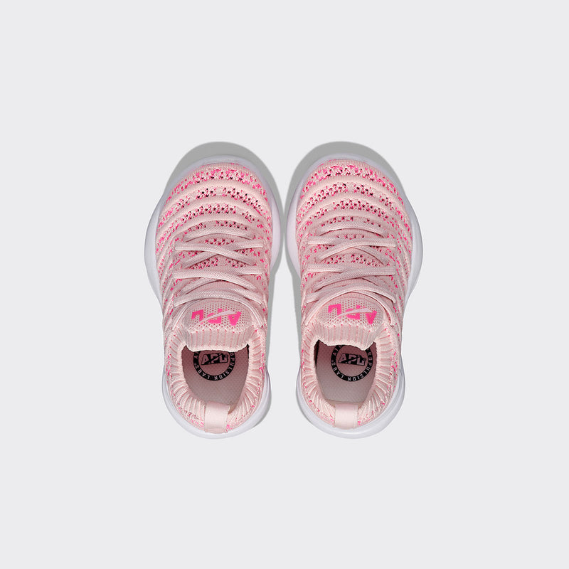 Kid's TechLoom Wave Bleached Pink / Fusion Pink / White view 5
