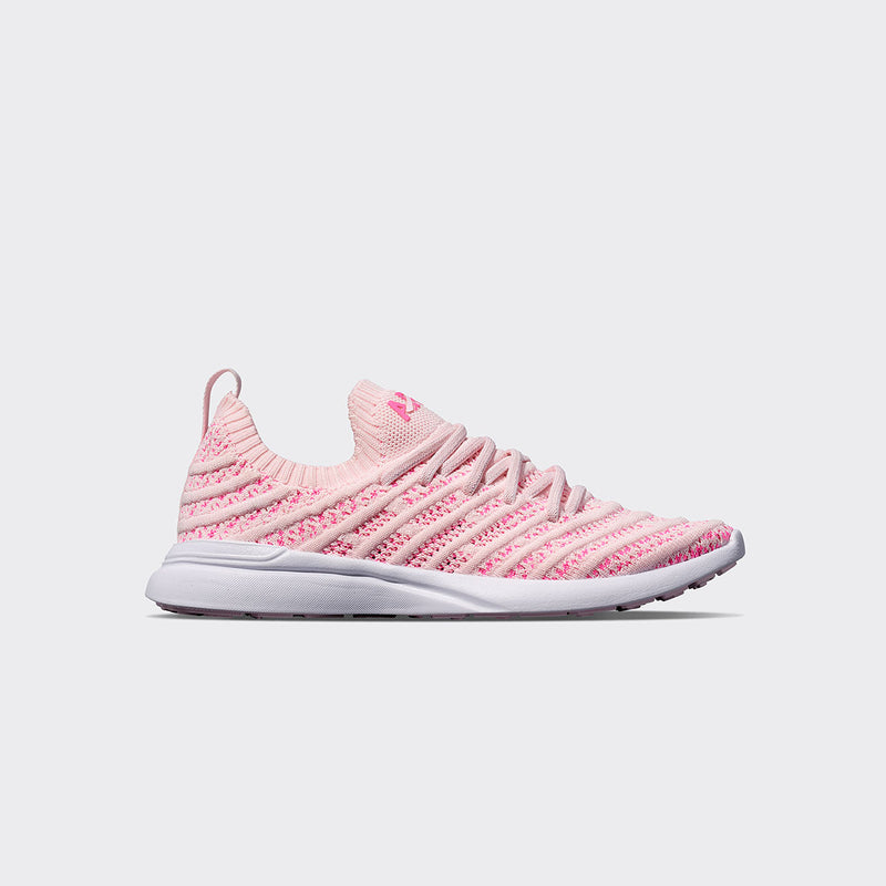 Youth's TechLoom Wave Bleached Pink / Fusion Pink / White view 1