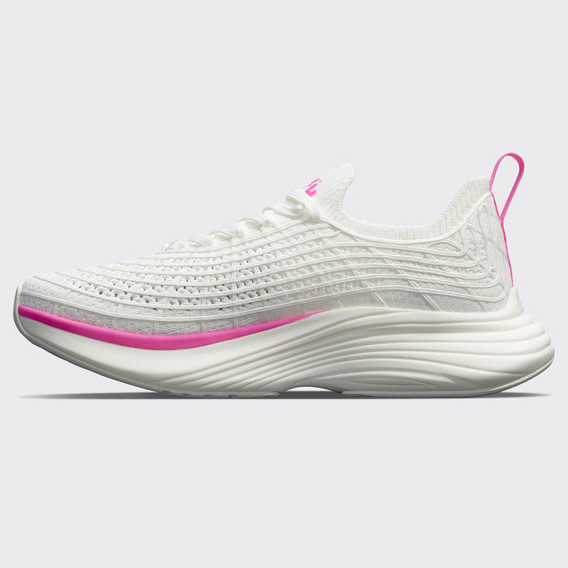 Women's TechLoom Zipline Ivory / Fusion Pink view 2