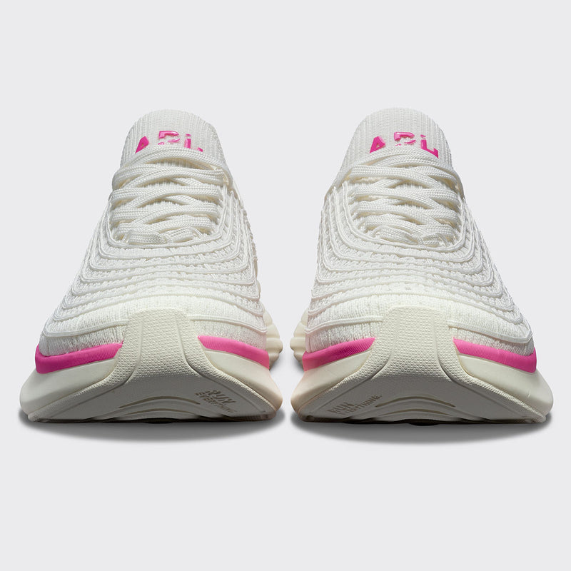 Women's TechLoom Zipline Ivory / Fusion Pink view 4