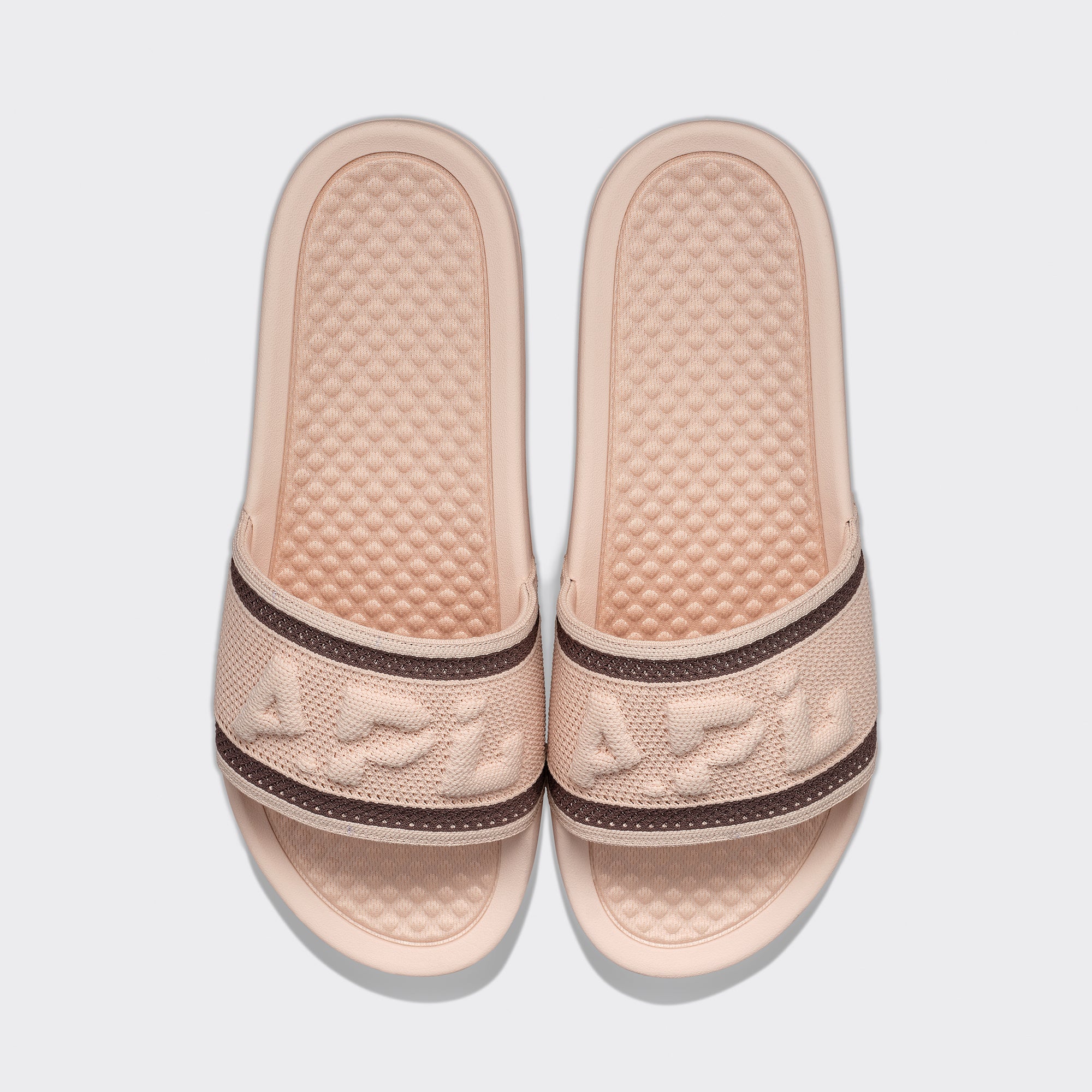 Men's Big Logo TechLoom Slide Oat Silk / Chocolate view 1