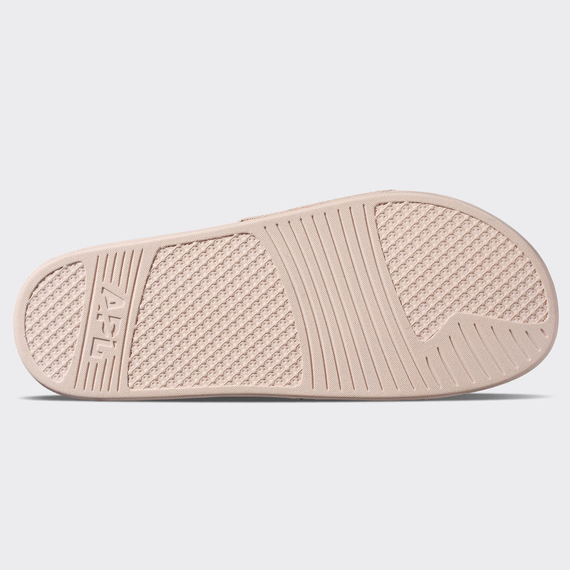 Women's Big Logo TechLoom Slide Oat Silk / Chocolate view 6