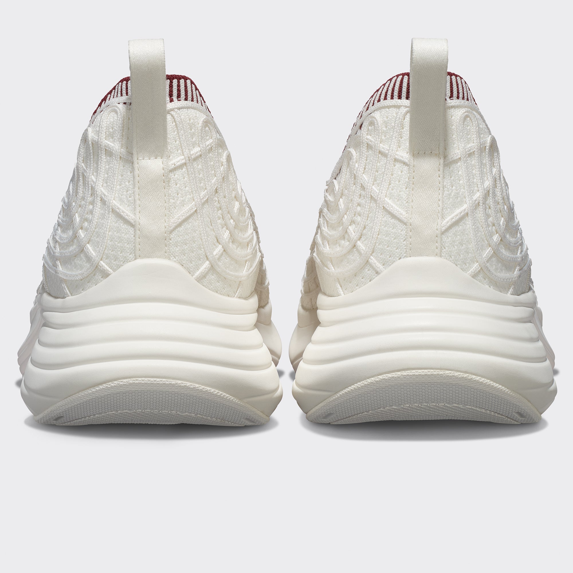 Men's TechLoom Zipline Ivory / Burgundy / Ribbed view 3