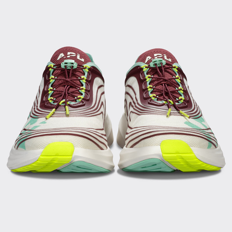 Men's APL Veil Ivory / Burgundy / Mint view 4
