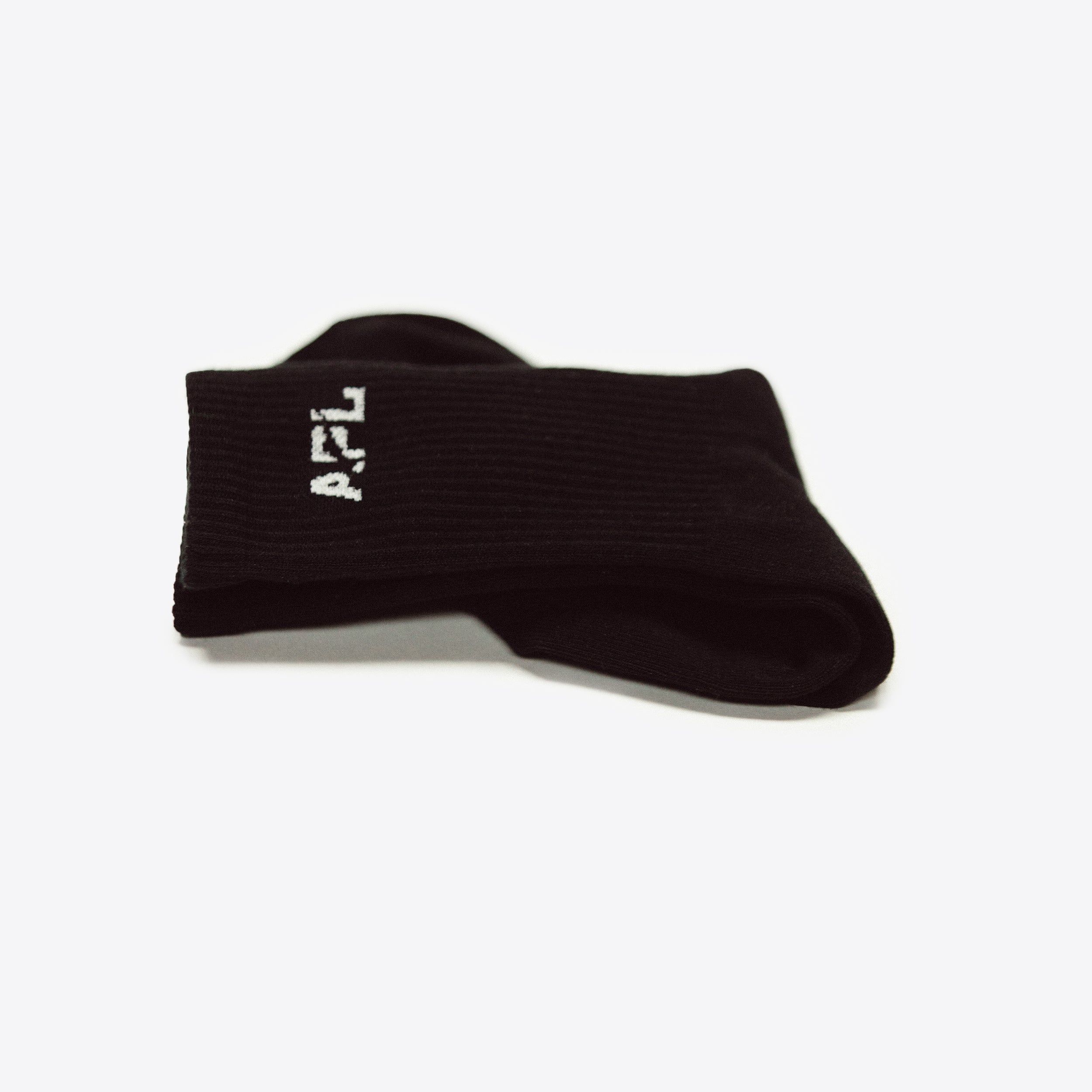 APL Lux Logo Socks Black / White view 2