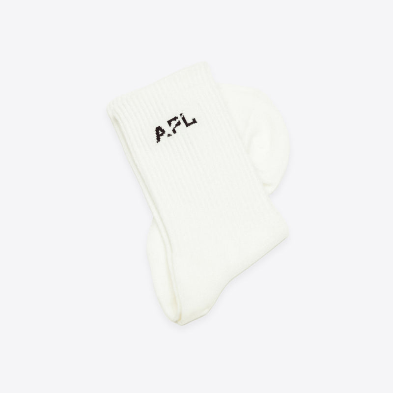 APL Lux Logo Socks Ivory / Black