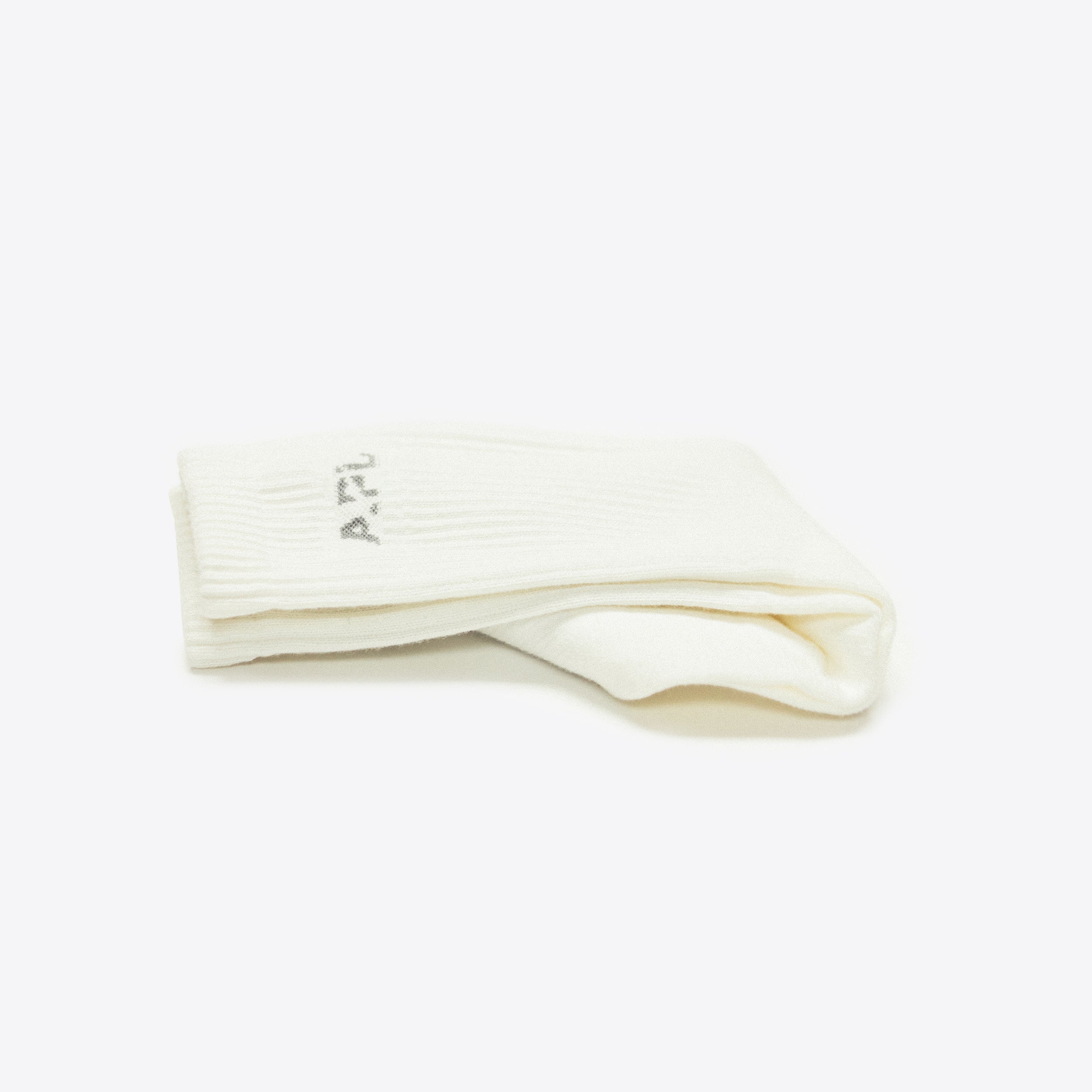 APL Lux Logo Socks Ivory / Cement view 2