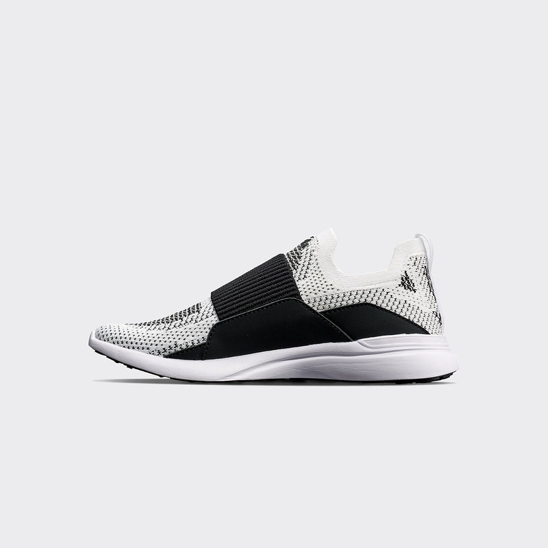 Youth's TechLoom Bliss White / Black / Black / Ribbed view 2