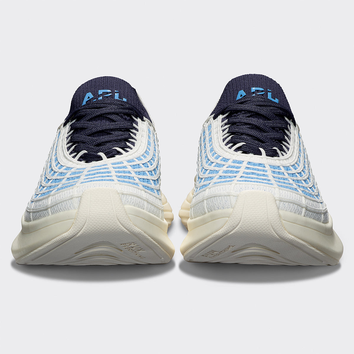 Women's TechLoom Zipline Ivory / Coastal Blue / Navy view 4