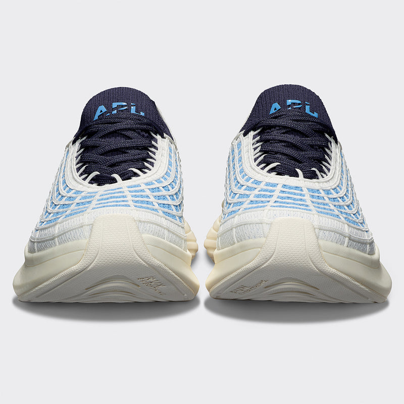 Women's TechLoom Zipline Ivory / Coastal Blue / Navy view 4