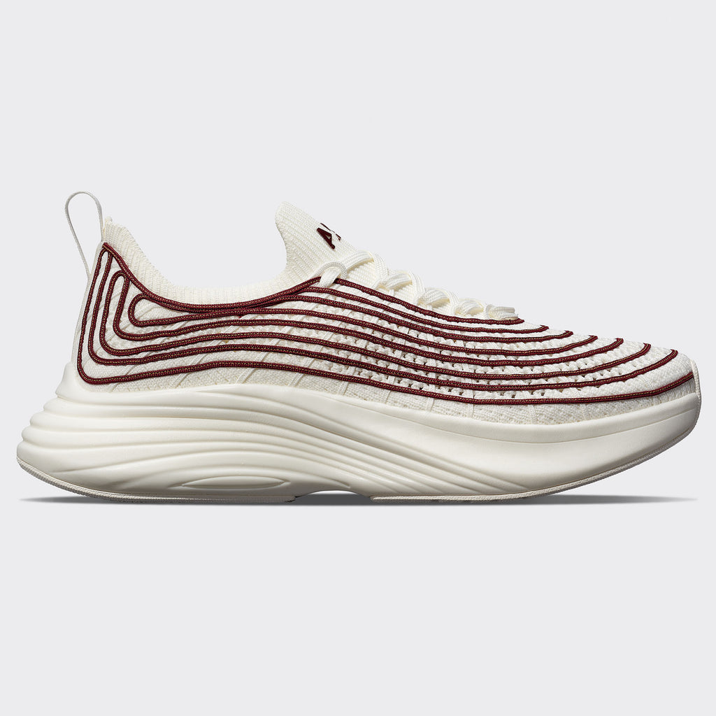 Men's TechLoom Zipline Ivory / Burgundy / Marigold | APL Shoes